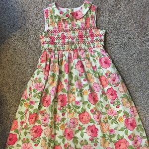 Talbots Kids- Floral smocked top fully lined